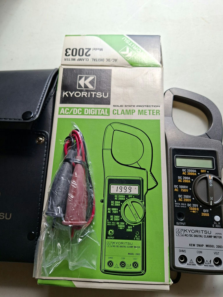 Kyoritsu Model 2003 AC/DC Digital Clamp Meter Kit - image 3 of 5