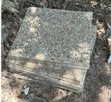 Stacked exposed-aggregate concrete slabs and stone pavers - thumbnail 1 of 5