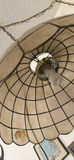Hanging scalloped glass pendant lamp - thumbnail 3 of 4