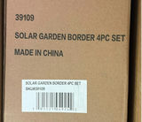 Solar Garden Border 4-Piece Set, Solar Rope Lights, and Christmas Ornament - thumbnail 1 of 5