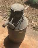 Vintage galvanized milk can with spout and lid - thumbnail 3 of 5