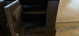 Carved dark wood display Gun cabinet with glass door - thumbnail 7 of 11