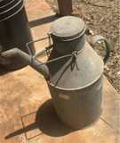 Vintage galvanized milk can with spout and lid - thumbnail 1 of 5