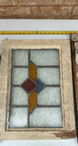 Three stained glass window panels with geometric designs - thumbnail 3 of 7