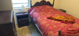 Antique dark wood bedroom furniture set - thumbnail 1 of 10