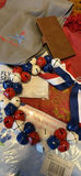 Patriotic star-patterned textiles and bell garland - thumbnail 6 of 6