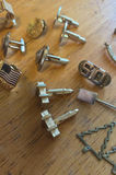 Assorted cufflinks, pins, tie accessories, and bracelet - thumbnail 4 of 5