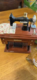 Assorted vintage glass, décor, and a miniature sewing machine - thumbnail 5 of 9