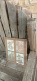 Rustic wooden chair with four-photo collage frame - thumbnail 5 of 5