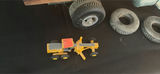 Vintage metal toy trucks with wooden flatbed and accessories - thumbnail 3 of 6