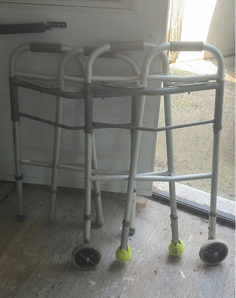 Rollator walker with seating, stools, and toilet seat riser box - image 7 of 9