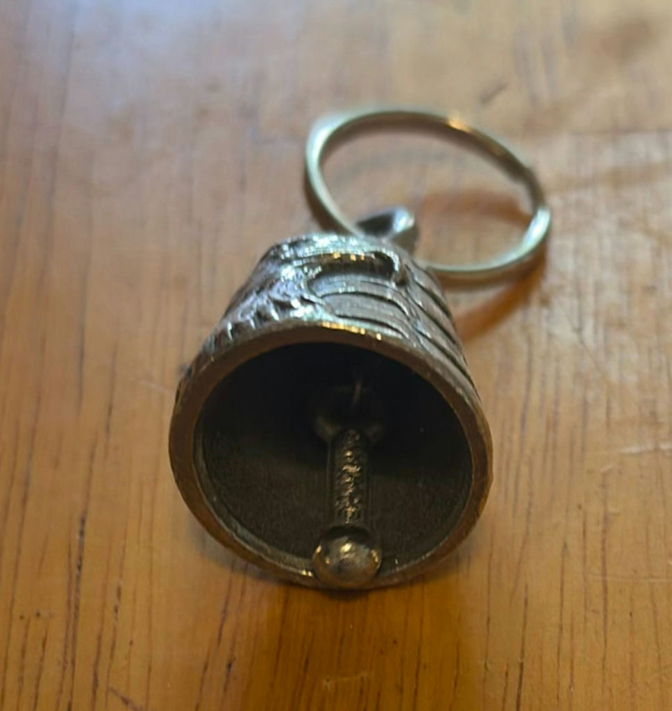 Bell keychain and vial of 24K gold flakes - image 4 of 4
