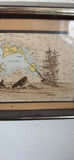 Vintage Mantel Clock with Nautical and Landscape Art - thumbnail 12 of 25