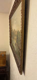 Pair of Large Landscape Paintings in Ornate Frames - thumbnail 11 of 13