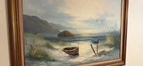 Pair of Large Landscape Paintings in Ornate Frames - thumbnail 2 of 13