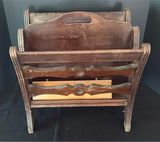 Collection of vintage wooden display items and retro decor - thumbnail 1 of 13