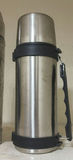 Assorted vintage metal kitchen containers, thermoses, and an oil lamp - thumbnail 2 of 9