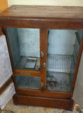 Antique wooden icebox cabinet - thumbnail 3 of 6