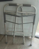 Rollator walker with seating, stools, and toilet seat riser box - thumbnail 8 of 9