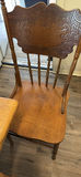 Wooden dining table with carved-back chairs - thumbnail 3 of 4