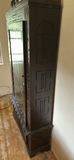 Carved dark wood display Gun cabinet with glass door - thumbnail 3 of 11