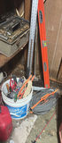 tool collection with boxes, cords, levels and hardware - thumbnail 5 of 12