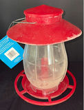 Assorted household items: lanterns, bird feeder, glassware jars, framed art, scale and hardware - thumbnail 4 of 16