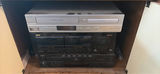 Vintage home entertainment system with VCR, DVD/CD changer, and accessories - thumbnail 6 of 9