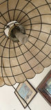 Hanging scalloped glass pendant lamp - thumbnail 2 of 4