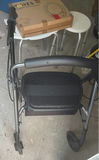 Rollator walker with seating, stools, and toilet seat riser box - thumbnail 6 of 9