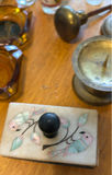 Assorted vintage glass, décor, and a miniature sewing machine - thumbnail 6 of 9
