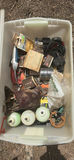 Assorted hardware and tools in plastic bins - thumbnail 2 of 4