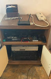 Vintage home entertainment system with VCR, DVD/CD changer, and accessories - thumbnail 7 of 9