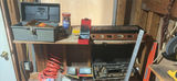 tool collection with boxes, cords, levels and hardware - thumbnail 3 of 12