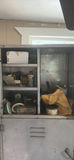 Tall metal utility cabinet with tools and hardware - thumbnail 3 of 6