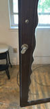 Carved dark wood display Gun cabinet with glass door - thumbnail 10 of 11