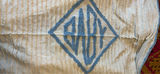 Cream Chenille Throw with Blue Embroidery - thumbnail 6 of 7