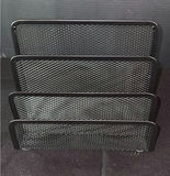Set of black mesh letter trays and assorted office organizers - thumbnail 1 of 5