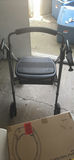 Rollator walker with seating, stools, and toilet seat riser box - thumbnail 5 of 9