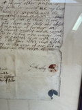 A framed Deed of Land from 1719 - thumbnail 5 of 7