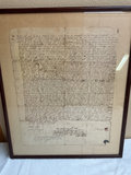 A framed Deed of Land from 1719 - thumbnail 3 of 7