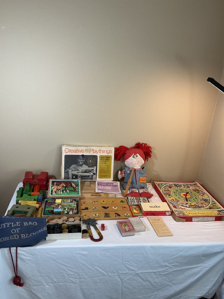 Vintage children's toys and learning games - image 1 of 9