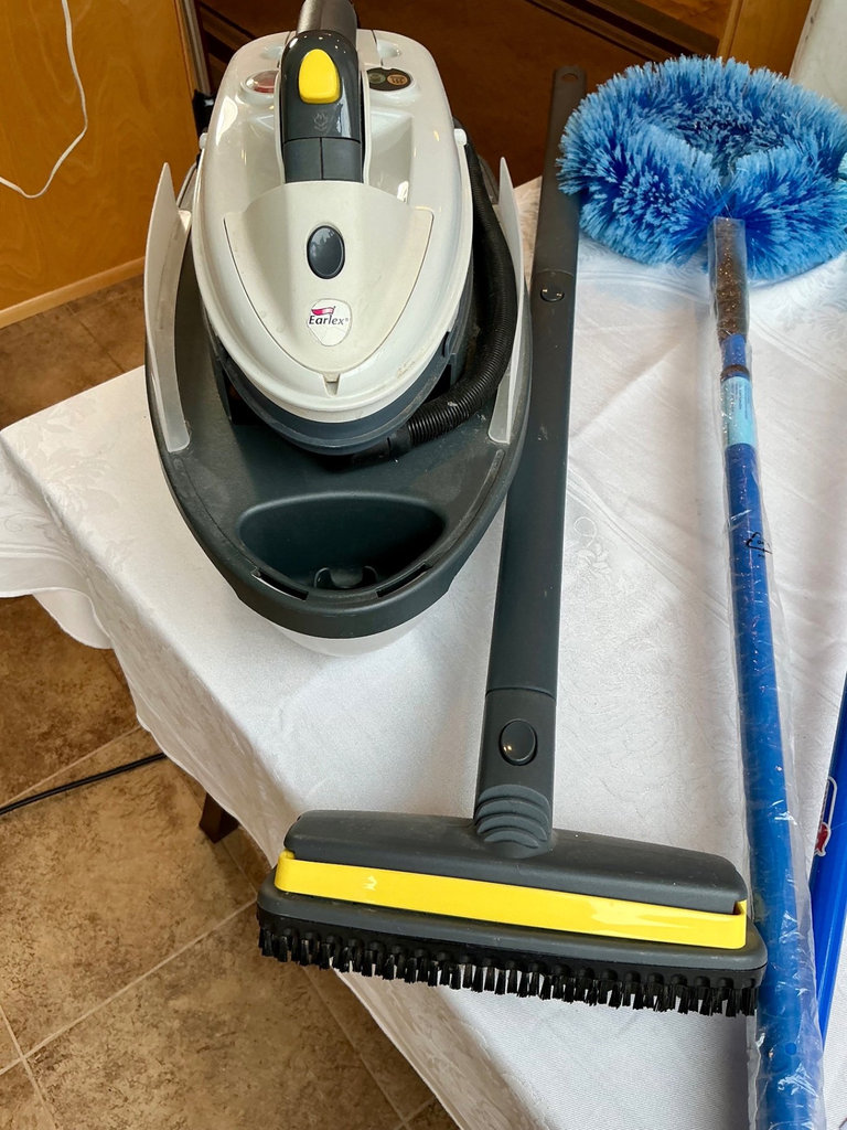 Cordless vacuum with attachments and cleaning tools - image 2 of 5