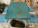 Vintage folding picnic table, Copper Barrel - thumbnail 2 of 6