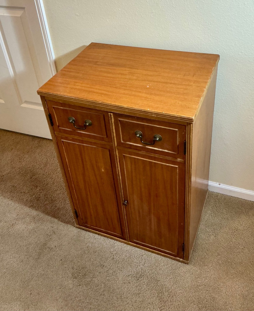 Vintage two shelf cabinet - image 1 of 5