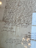 A framed Deed of Land from 1719 - thumbnail 2 of 7