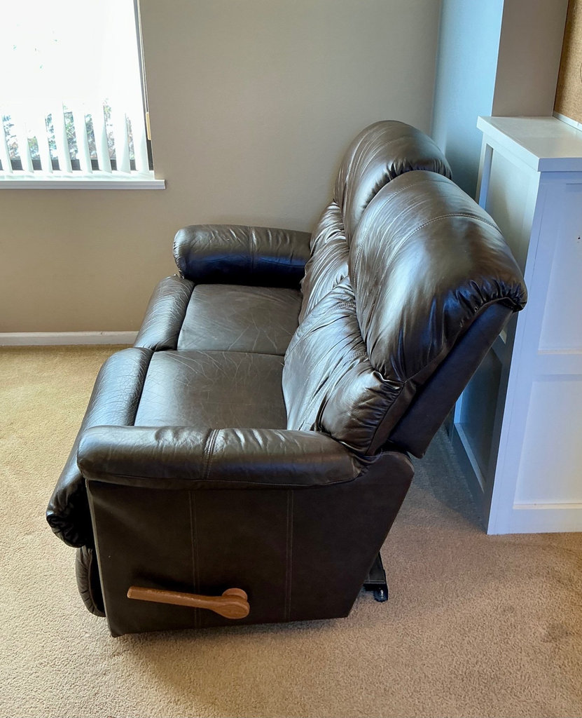 Reclining 'Leather' Loveseat and more - image 2 of 8