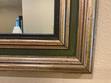 Gold & Olive wood framed wall mirror - thumbnail 2 of 3