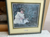Two Framed Vintage Prints featuring Young Girls - thumbnail 5 of 6