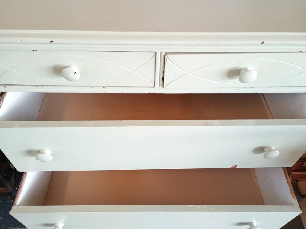 Mint Green Vintage Five Drawer Dresser - image 5 of 5